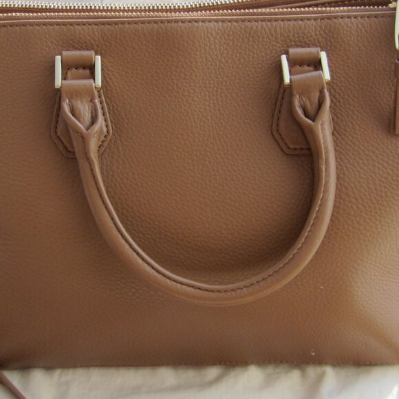 🎄NEW Tory Burch Glove Leather Double Handle Shoulder Tote Purse & Wallet Set - Picture 3 of 16